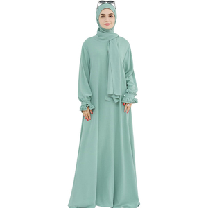 Nuevo Modelo de Vestido Abaya Musulmán Modesto para Mujer, Tela de Chifón Vintage, Manga Larga, Largo hasta el Tobillo, Precio Razonable - Product Image 2