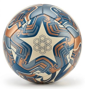 Balón de Fútbol Blanco, Rojo y Azul, Resistente, para Uso Deportivo en Exteriores, 0.4-0.45 kg, Embalaje en Cartón - Product Image 5