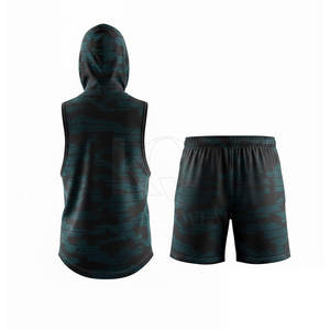 Ensemble complet d'uniformes de flag football premium, maillot et short en polyester à séchage rapide, coupe confortable, couleurs d'équipe, design personnalisé - Product Image 2