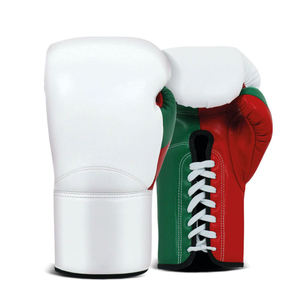 Guantes de Boxeo Personalizados con Logotipo, Guantes de Kickboxing con Cordones de Cuero, Duraderos, Transpirables, Equipo de Protección de Muay Thai - Product Image 5