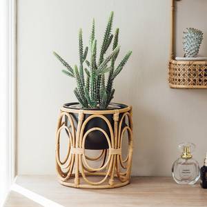 Rattan flower pot display rack high quality plant stand freestanding holder <b>shelf</b> for planter - Product Image 6
