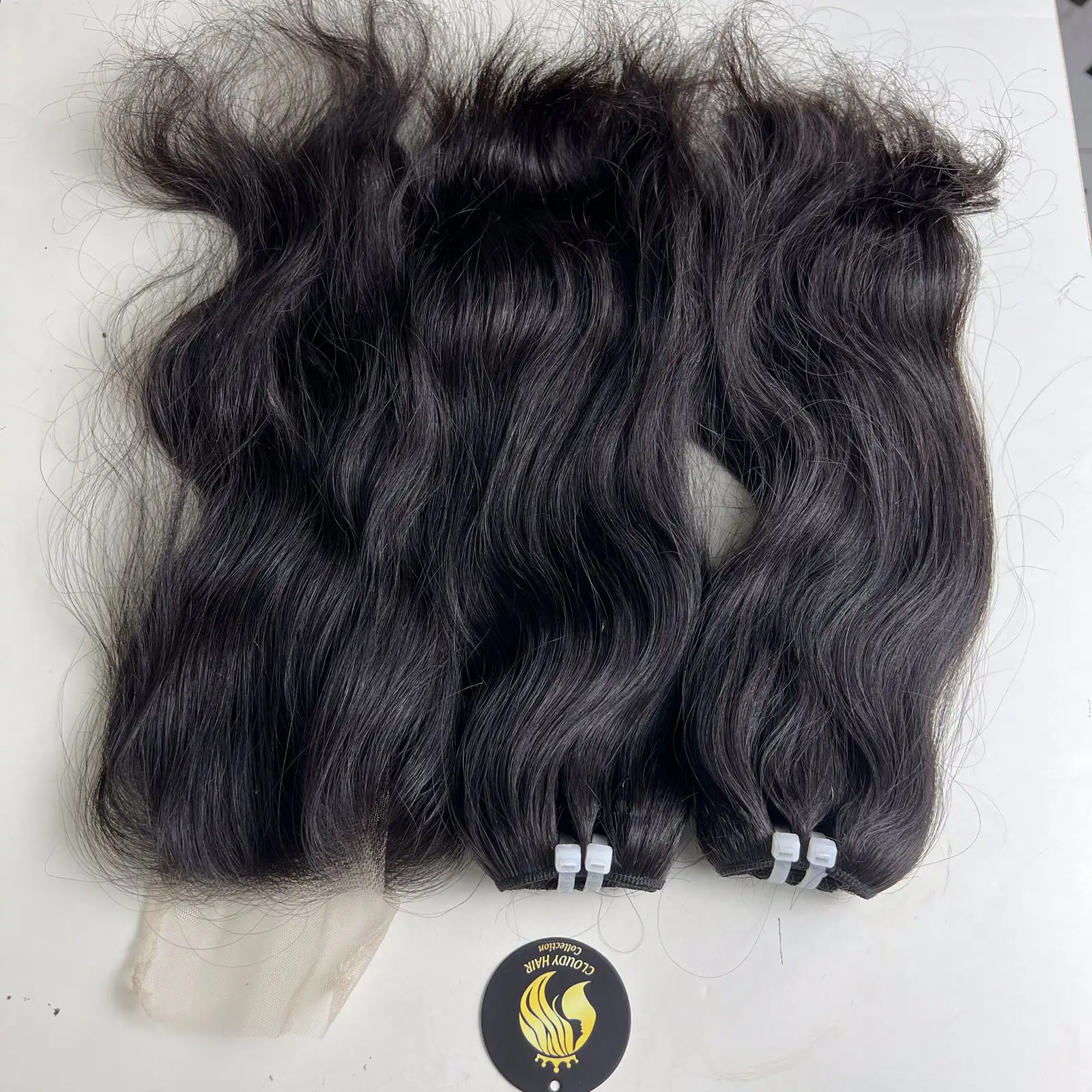 Wavy Natural Human Hair Extensions Beautiful and High Quality | Wholesale Price From Factory