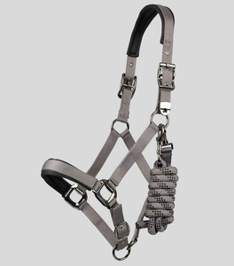 High Quality 2026 Horse Bridle Western PU Leather Horse Halter Plus Size Adjustable Anti <b>Slip</b> Snaffle Bridle OEM Service - Product Image 1