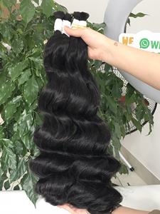 Cabello humano ondulado a granel, Color rubio, embalaje de cabello virgen, suave y sedoso, precio al por mayor - Product Image 5