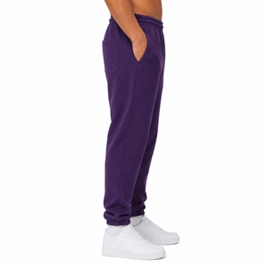 Pantalon de jogging pour homme, coupe décontractée, en molleton, pour la détente, confort quotidien, entraînement haut de gamme, imperméable, respirant, polyester/coton - Product Image 1