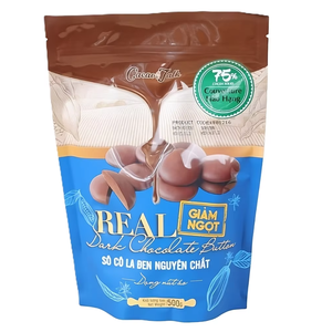 Factory Price Bulk Wholesale OEM/ODM Export Supplier HALAL Bakery Using Real Dark Pure Chocolate Button 75% Cocoa 1KG <b>Biscuits</b> - Product Image 1