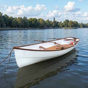 Bote de Remo Clásico Whitehall de 17 pies con Detalles en Teca, para un Aire de Lujo en la Costa, 525Lx136Wx60H cm - Product Image 1