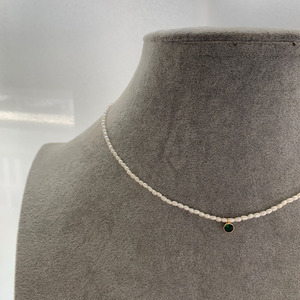 Collar de Perlas Naturales de Agua Dulce con Forma de Arroz, Estilo Lujoso y Ligero, con Partículas Simples y Voluminosas, Colgantes y Dijes Finos - Product Image 4