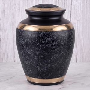 Urna funeraria para adultos de latón plateado y morado con superficie mate para cenizas humanas, urna conmemorativa y de entierro para cenizas de adultos. - Product Image 6