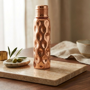Top Crafted Villa Pure <b>Copper</b> Metal Matt Coated Water Bottle Health Benefits Drinkware Export metal - Product Image 4