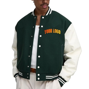 แจ็กเก็ตผ้าฝ้ายผสม100% สำหรับผู้ชายมาใหม่2025แจ็คเก็ตผ้าฟลีซสั่งตัดโลโก้พิมพ์แบบออกแบบได้ตามที่ต้องการ - Product Image 1