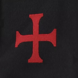 Corbata Masónica de los Caballeros Templarios Negros KT, de Alta Calidad, Nueva, Hecha a Medida, Regalia Masónica Personalizada, Corbatas Nuevas 2025 para Hombre - Product Image 4