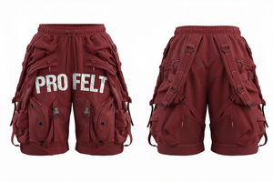 Nouveau design OEM, short utilitaire tendance en coton épais, multi-poches, style streetwear, personnalisé, confortable, séchage rapide, respirant - Product Image 4