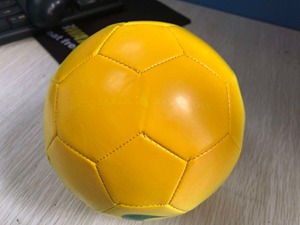Ballon de football jaune gonflé, durable, pour sports de plein air, 0,4-0,45 kg - Product Image 5