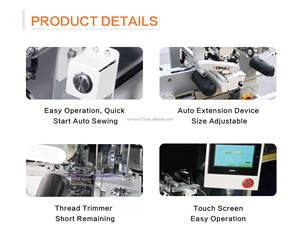 Fábrica Somax 2017 Pantalones automáticos Cintura elástica Máquina de fijación Rectificadora automática Máquina de coser industrial <span class=keywords><strong>Precio</strong></span> - Product Image 5