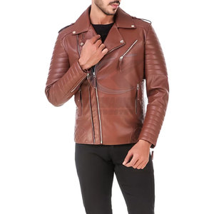 Chaqueta de cuero para hombre a bajo precio, talla grande, informal, de cuero genuino, a la moda, para invierno, hecha en Pakistán. - Product Image 5
