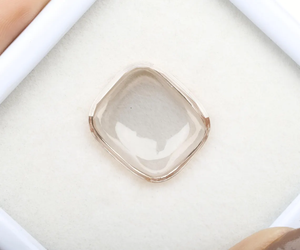 เพชรแล็บทรงคุชชั่นคัต 12.5 กะรัต แบบคาโบชอง ตัดแต่งทรงคาโบชอง ขนาดมาตรฐาน  เพชรปลูกในห้องปฏิบัติการ CVD สำหรับการทำเครื่องประดับสมัยใหม่ - Product Image 1