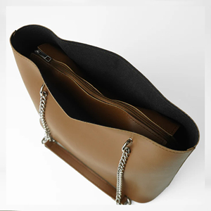 Sacs fourre-tout en cuir véritable pour femmes de qualité supérieure, imperméables, avec fermeture à glissière, couleurs et tailles personnalisables, doublure en toile - Product Image 6