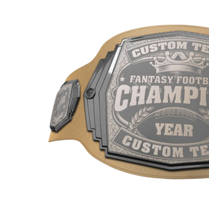 Cinturón de Campeonato de Fútbol Personalizado, Cinturón de Premio Deportivo con Texto y Año Personalizados para Ganadores de Ligas de Ficción - Product Image 4