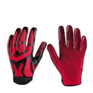 Guantes de Fútbol Americano de Dedo Completo, Diseño Personalizado para Uso en Exteriores en Invierno, Material Transpirable y Elástico, Soporte Ajustable para la Muñeca - Product Image 1