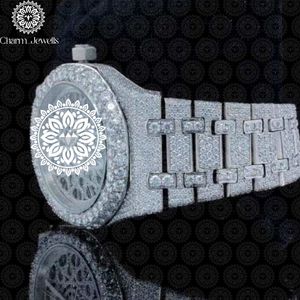 Montre de luxe pour homme en acier inoxydable Charm Jewells, boîtier carré, cadran de 40 mm, bracelet de 20 cm, mouvement mécanique, résistance à l'eau 10 bars, automatique - Product Image 4
