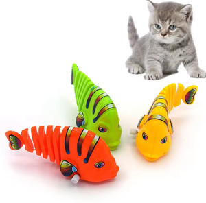 Jouet automatique pour chat en forme de poisson, jouet interactif en plastique pour chat, jouet amusant en plastique pour chat - Product Image 1