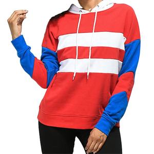 Nouveau sweat à capuche pour femme, respirant, séchage rapide, 100 % coton molletonné, manches longues, imprimé color block, brodé, avec cordon de serrage, grande taille - Product Image 6