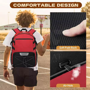 Sac à dos portable pour le rangement du ballon de basket, grande capacité, sac de transport pour l'entraînement, la salle de sport et les sports de plein air - Product Image 5