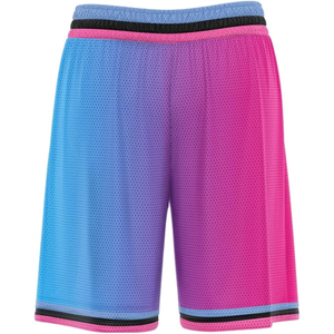 กางเกงบาสเก็ตบอลชายแบบ Color Block พิมพ์ลาย Sublimation แห้งเร็ว สไตล์สปอร์ต เอวยางยืด ผ้าตาข่าย ดีไซน์ไล่เฉดสี - Product Image 2