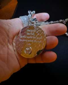 Colgante de Moissanita de Lujo Personalizado, Plata de Ley 925 con Baño de Rodio, Certificado GCI IDGL, Estilo Iced para Hombre, Rapper, con Certificado de Autenticidad - Product Image 2