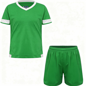 Ensemble de maillots de football personnalisés unisexes pour adultes, respirants, à manches courtes, de haute qualité, écologiques, anti-UV, séchage rapide, 100 % coton - Product Image 4