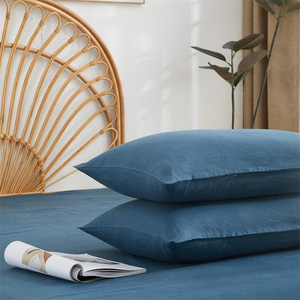 100% Linen Bedding <b>Set</b> Wholesale Modern design Bed Flat Sheet <b>Set</b> - Product Image 4