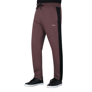 Mens Fleece Jogger Sweatpants Mid Straight Leg Contrast Side Panel Elastic Drawstring Casual Gym Training Lounge Winter <b>Track</b> - Product Image 3