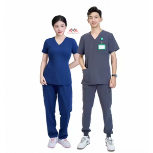 Ensemble de blouses médicales de haute qualité OEM 13 couleurs pour hôpitaux Uniformes de vêtements médicaux de meilleure qualité pour le personnel hospitalier du Vietnam - Product Image 4