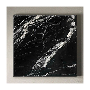 Polished Marine Black Marble <b>Tiles</b> for Kitchen <b>Backsplashes</b>, Bathroom Walls, and Interior Design - Product Image 2