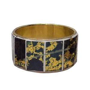 Top tendance personnalisé fait à la main en verre et laiton rond porte-anneau de serviette pour dîner mariages réceptions réunions de famille - Product Image 4