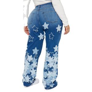 Custom High Waist Wide Leg Jeans <b>Women</b> Casual Loose <b>Baggy</b> Denim Pants Vintage Straight Leg Boyfriend <b>Trousers</b> Streetwear Bottoms - Product Image 4