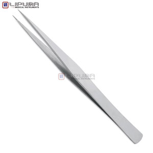 Pince à épiler professionnelle en acier inoxydable à pointe inclinée pour une manipulation précise des objets fins, outil multifonctionnel pour les soins de beauté - Product Image 2