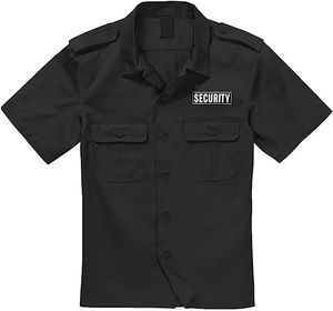 Uniformes de Guardia de Seguridad con Logotipo Personalizado de Último Diseño, Camisetas Marrones con Múltiples Bolsillos, Uniformes de Guardia de Seguridad para Hombres - Product Image 3