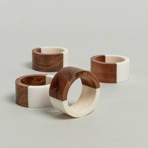 New Style Wood Resin Napkin Ring Tableware Decor <b>Epoxy</b> Resin Napkin Ring Modern Style factory wholesale For Kitchen Hotel Use - Product Image 1