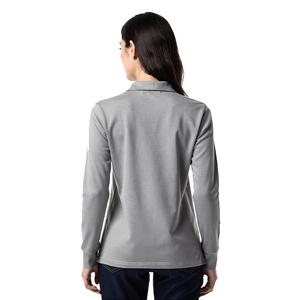 Camiseta de Manga Larga Tejida para Hombre, Color Sólido, Corte Regular, Poliéster/Algodón, Cuello Camisero, Transpirable, para Verano - Product Image 5