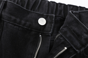 2026 Trendy Custom Best Sized Spring Autumn <b>Men</b> Straight Jeans Button Waist Wide Leg Loose Casual Denim Pants - Product Image 4