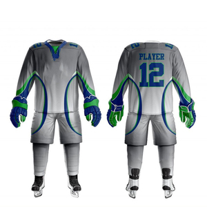 ชุดยูนิฟอร์มฮอกกี้น้ำแข็งโพลีเอสเตอร์คุณภาพสูงสำหรับผู้ชายปี 2026 ออกแบบฟรี พร้อมสกรีนชื่อทีม - Product Image 4