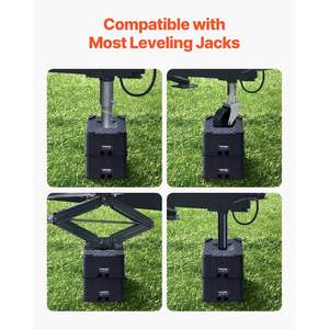 Heavy Duty 6 "High RV Nivellement Blocs 5000 Lbs Capacité Jack Stand Tabouret Remorques 5th Wheels Class A/C Motorhomes Rampes - Product Image 4