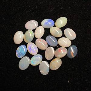 Ópalo Australiano Blanco Natural, Cabujón Ovalado, Piedra Preciosa Suelta de 5*7 MM, Certificado IGI, Alta Calidad, para Joyería, Pendientes, Fabricación de Colgantes - Product Image 2