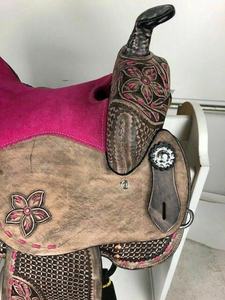 Selle Western en cuir véritable légère pour une équitation sécurisée, logo personnalisé, service OEM, prix de gros HORZE N PET - Product Image 5