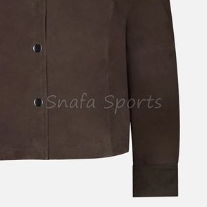 Camisa de Manga Larga para Hombre, Talla Adulto, de Alta Calidad, Transpirable, Suave al Tacto, de Cuero de Gamuza, con Bolsillos Delanteros, Estilo Urbano, Formal - Product Image 4