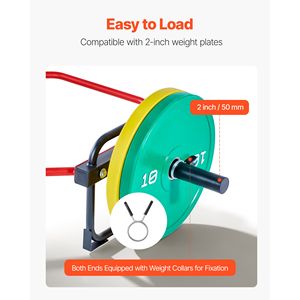 Barra a Sezione Esagonale da 2 Pollici, Capacità 500 LBS (20KG), Attrezzatura per Allenamento di Forza e Sollevamento Pesi per Palestra Domestica - Product Image 5