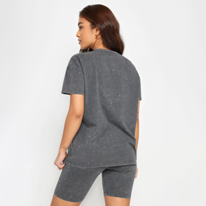 T-shirt délavé pour femme en coton doux, coupe classique, style streetwear, été, écologique, séchage rapide, conception OEM, marque privée - Product Image 4