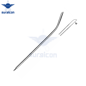 Aguja Redon de 19.5 cm / 7-3/4 Pulgadas, 10 Charr, Punta Ligeramente Curvada, Extremo Roscado, Acero Inoxidable, Aguja Quirúrgica de Drenaje - Product Image 6